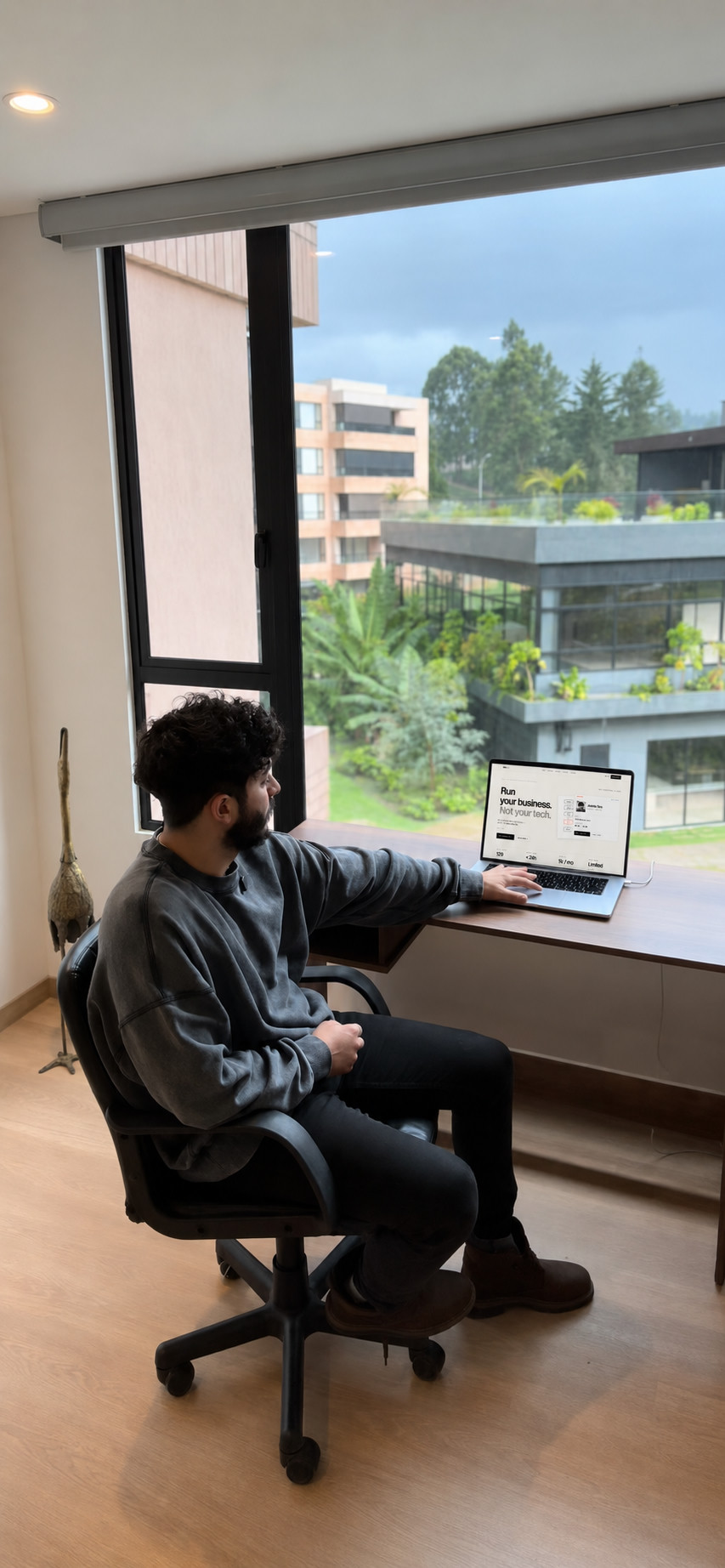 Andrés Toro in the studio